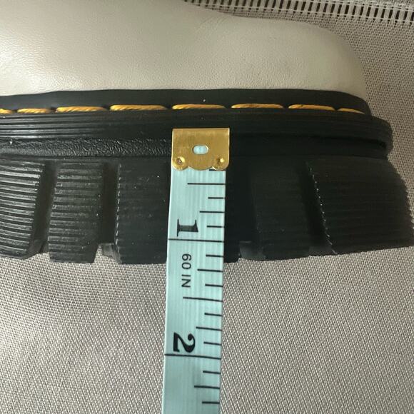 Dr. Martens Audrick Leather White Chunky Platform Combat Boots Women Siz… - Picture 11 of 12